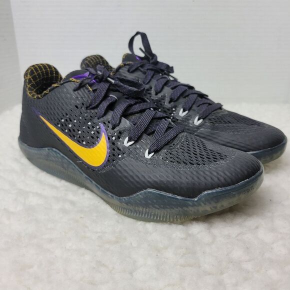 Nike Kobe XI  “Carpe Diem” Men's Sneaker Size 8 Black Purple Gold  836183 015 - Picture 1 of 12